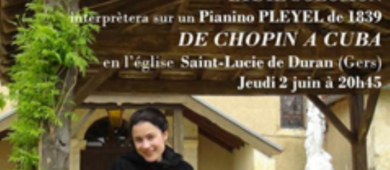 Concert de piano en l'église de Duran