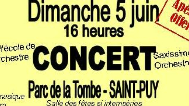 Concert au parc de la Tombe