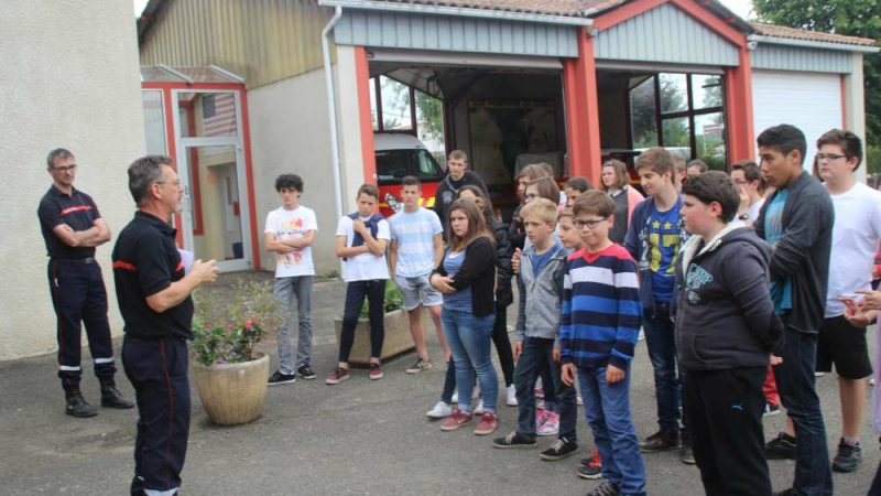 Cazaubon : Les collégiens à la découverte du Centre de secours