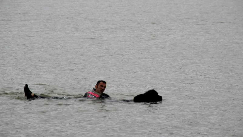Cazaubon : Les Gardiens de la mer s’entraînaient au lac