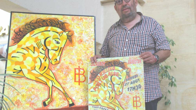 Cazaubon : Bruno Imart dévoile l'affiche de la Corrida portugaise