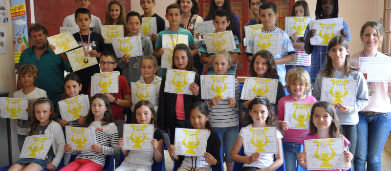 Diplômes a l'école de musique Plaisance / Aignan