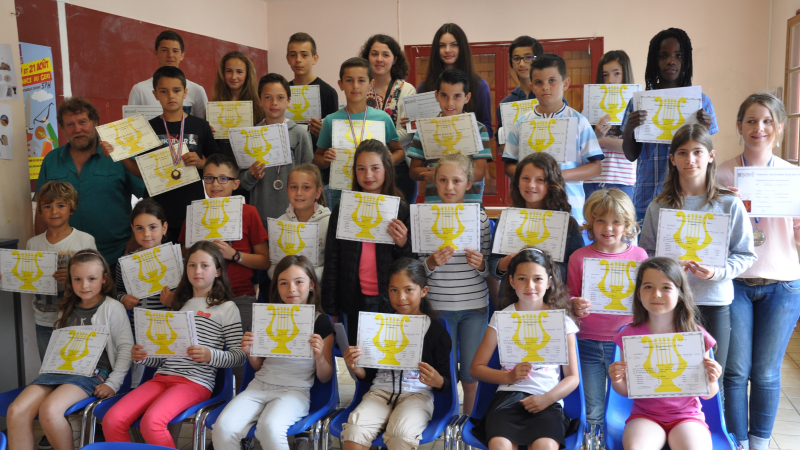 Diplômes a l'école de musique Plaisance / Aignan