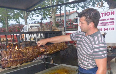 Cédric Attonaty fait griller le veau