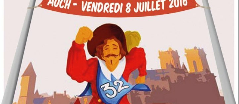 Sur les pas de d'Artagnan : Un événement sportif qui se déroulera le 8 juillet en soirée dans la ville  d'Auch