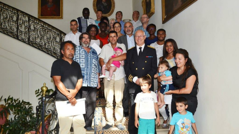 Cérémonie d'accueil des nouveaux français a la préfecture