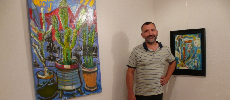 Le peintre Cédric David Cazaux expose à la galerie Cap Montaut