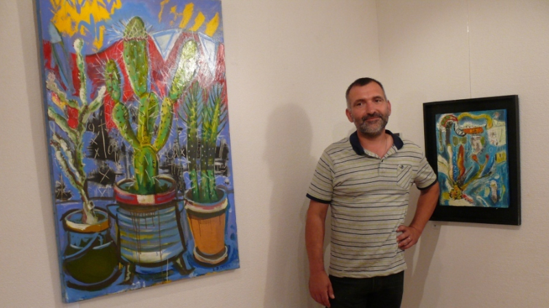 Le peintre Cédric David Cazaux expose à la galerie Cap Montaut