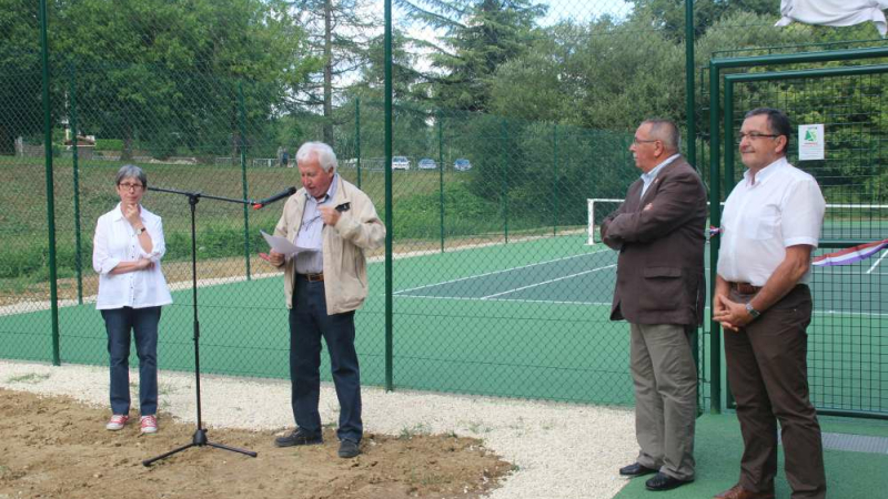 Estang : Inauguration du court Jean-Paul Bigé