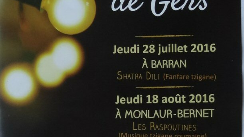 Premier Esti Val de Gers  avec concert tzigane  gratuit, jeudi 28 juillet