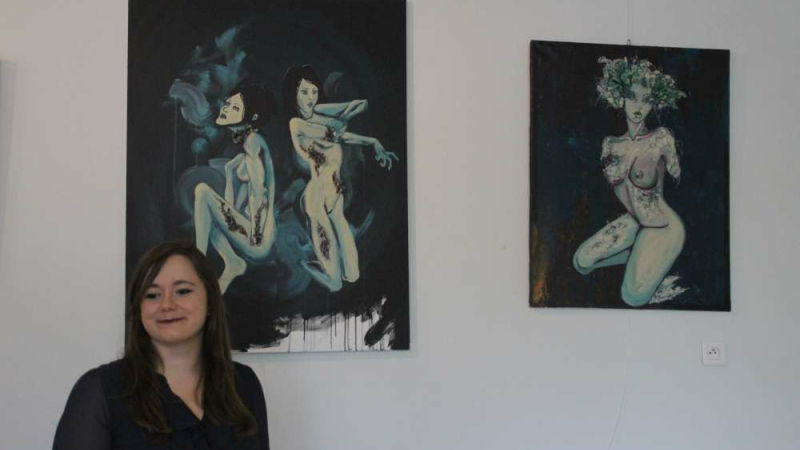 Cazaubon : Fanny Lauga  expose ses œuvres