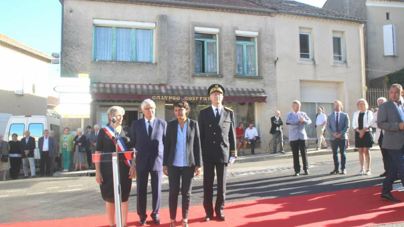 Le Houga : Najat Vallaud-Belkacem a inauguré le Parcours de Mémoire 