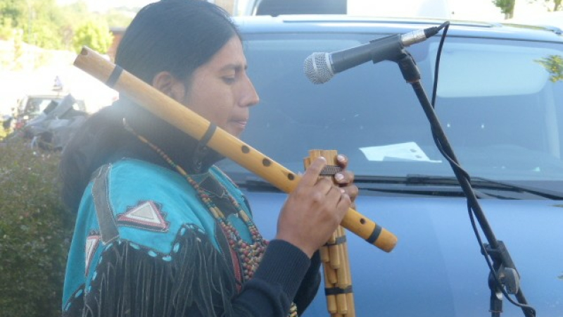La flute de pan au marché