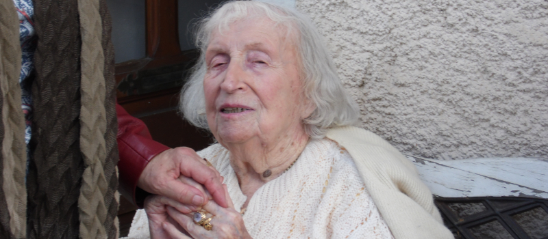 Aujourd'hui 22 Août Bibise fête ses cent cinq ans