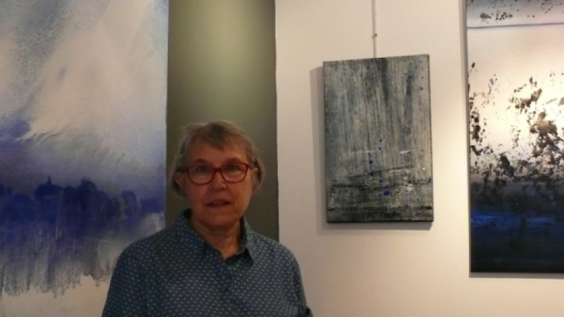 "Suite en bleu" à la galerie Nou'Arts où Marie-José Morgat-Petit livre ses émotions