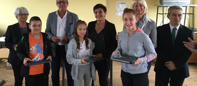 les collégiens de 5eme connectés  Vic Fezensac et à Fleurance