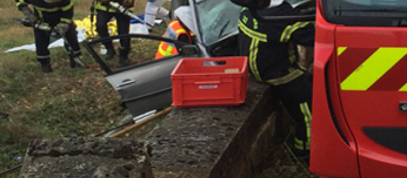 Grave et curieux accident sur la RD34