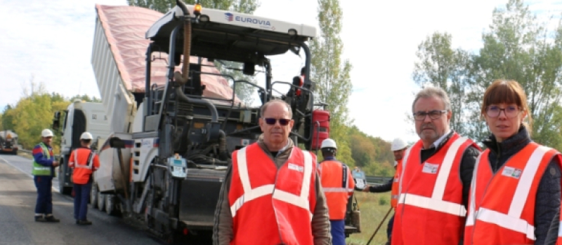 Chantier sur la RD924à Auch du 11 au 20 octobre  : réfection de la couche de roulement