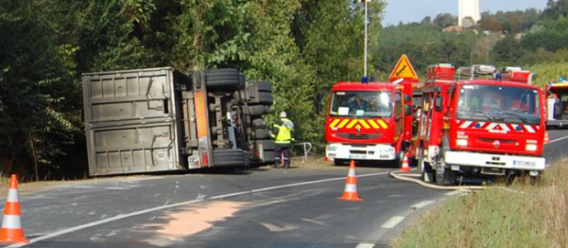 Faits divers : Réans accident grave d'un poids lourd