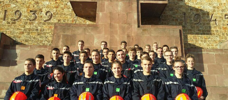 Voyage mémoriel pour des jeunes sapeurs pompiers gersois