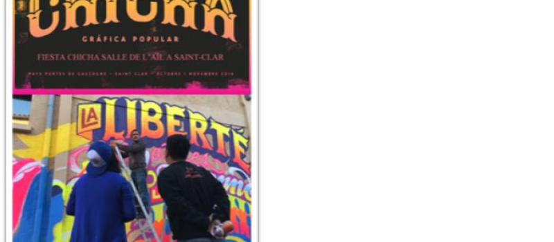SAINT CLAR   -   Inauguration du projet street-art "Chicha"  et quel projet !!!!!!!