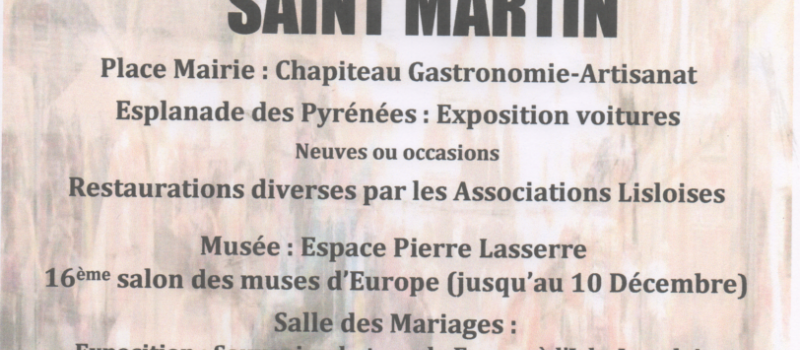L’Isle-Jourdain  foire de la St Martin 2016