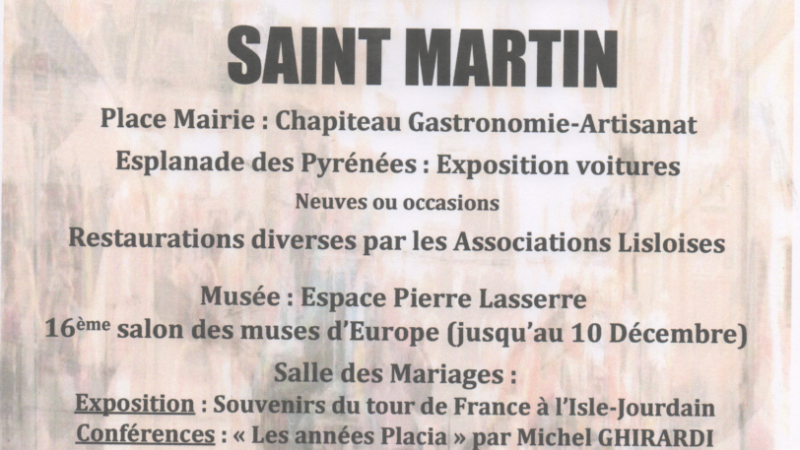L’Isle-Jourdain  foire de la St Martin 2016