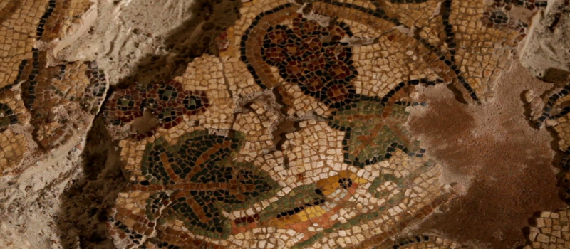 Cérémonie de dépose de mosaïques à la villa seviac