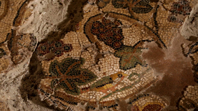 Cérémonie de dépose de mosaïques à la villa seviac