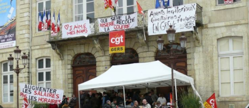 Grand Auch : La grève des agents territoriaux se poursuit