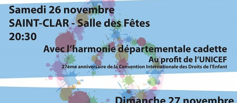 SAINT CLAR - Concert d'Anniversaire de la Convention Internationale des Droits de l'Enfant (27ème)