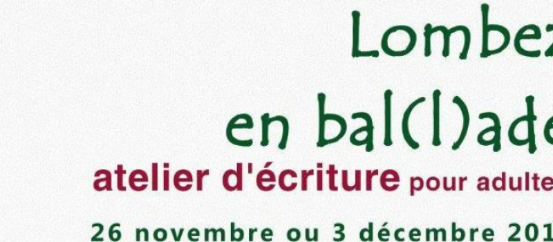Ateliers d'écriture pour adultes à Lombez