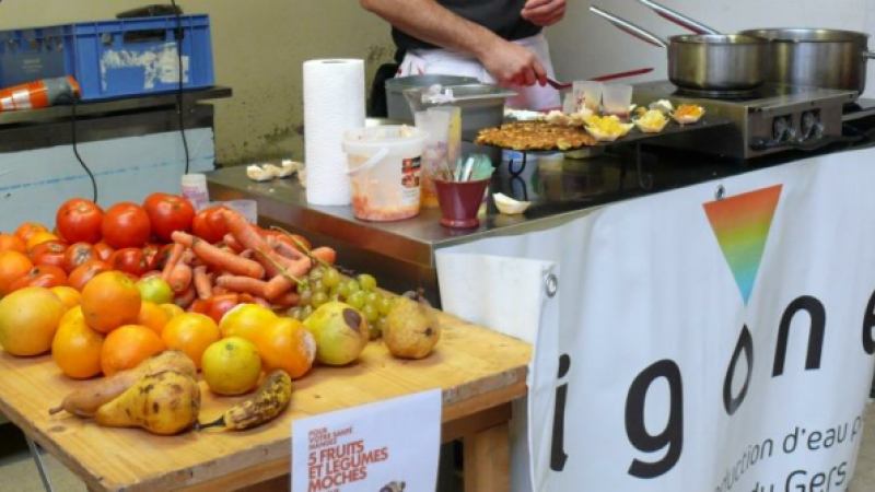 L'atelier cuisine anti-gaspi alimentaire était au marché à la halle aux herbes