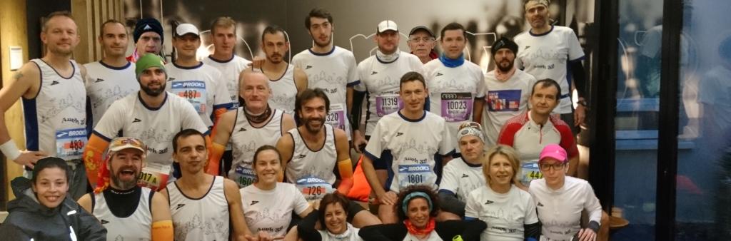 Le groupe de Gersois au marathon de La Rochelle. Photo : Philippe Fourment.