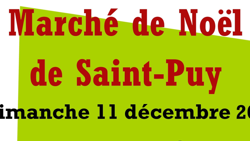 Saint-Puy : Marché de Noël