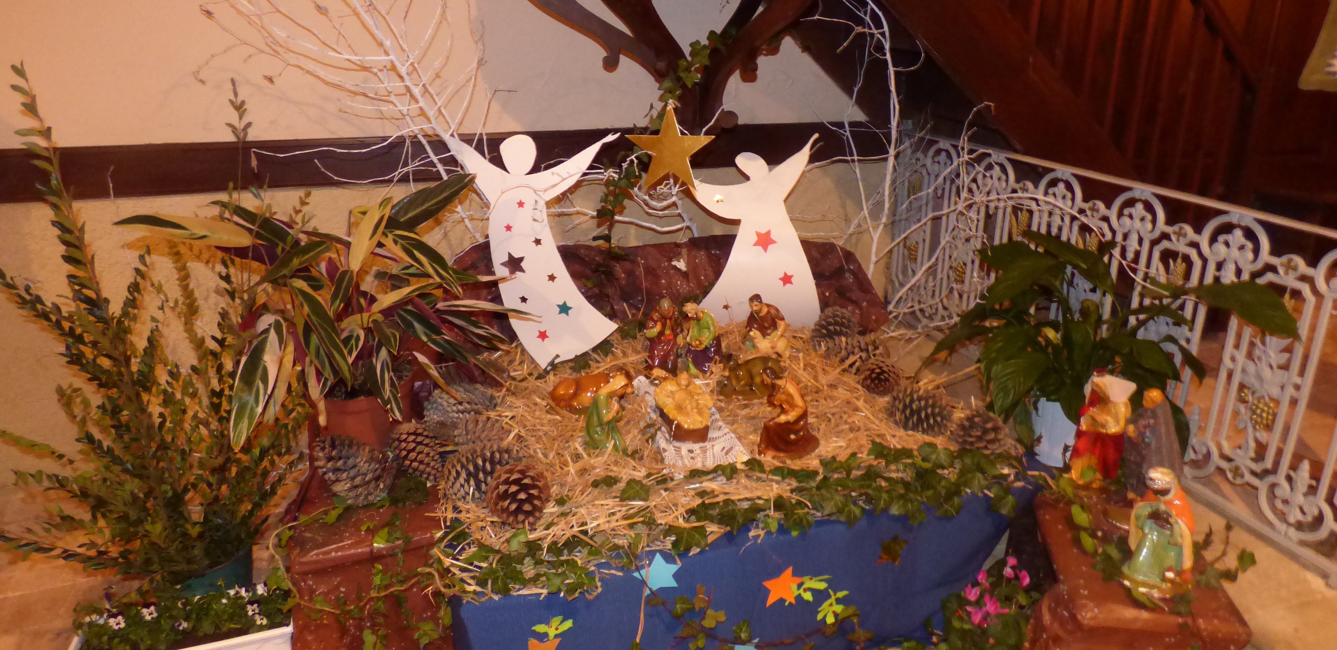 la crèche dans l'église de Tourdun
