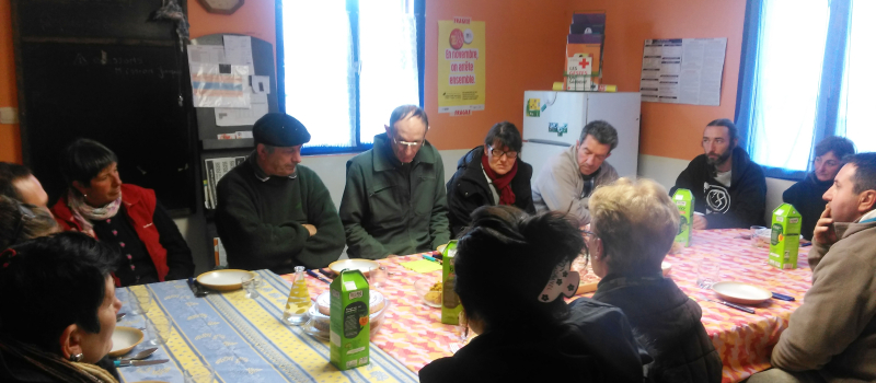 Repas de Noël aux Jardins Solidaires 