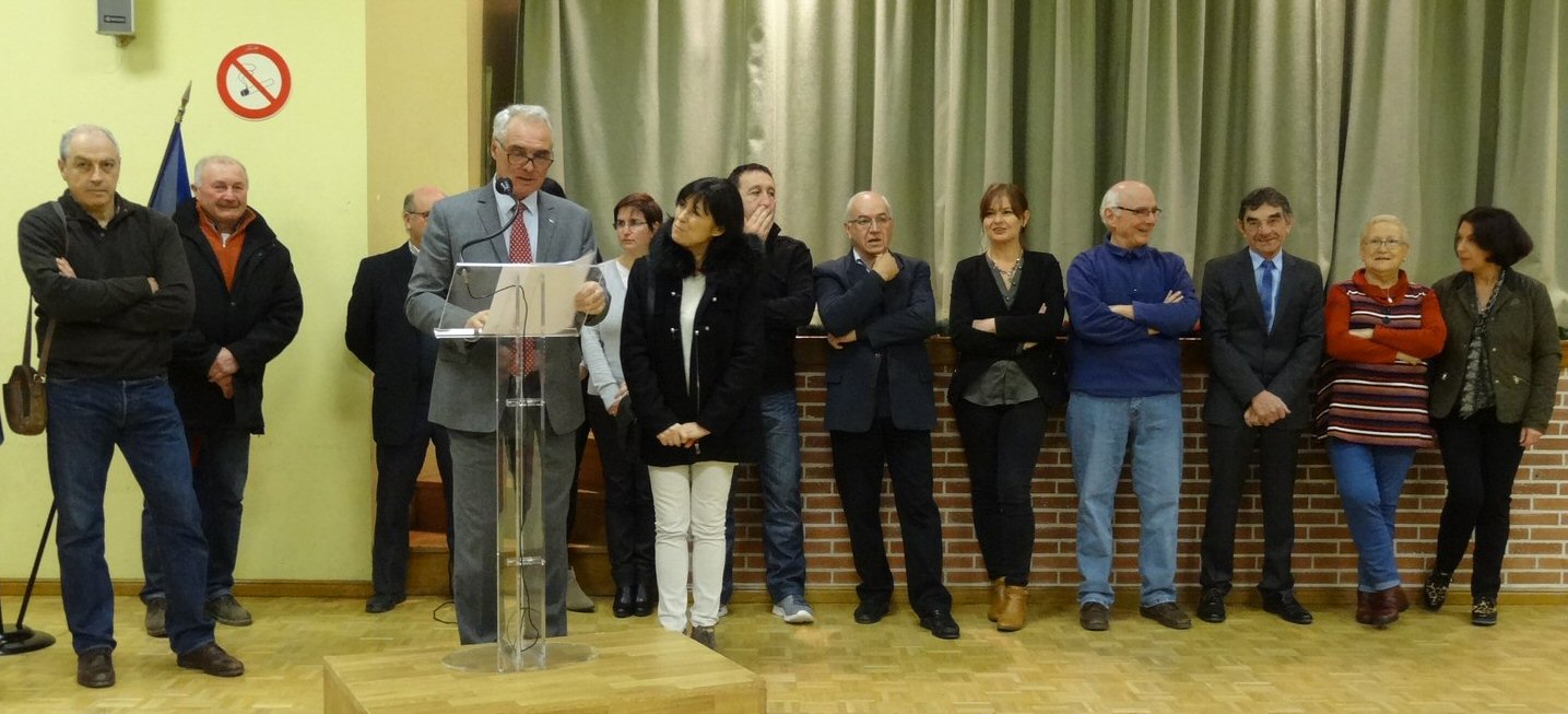 Lors de l'allocution du maire 