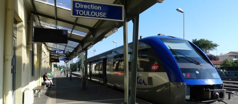 Ramdam à la gare d'Auch : l'arrestation d'un passager a été très mouvementée, ce dernier d'une trentaine d'années se retrouve à l'hôpital psychiatrique