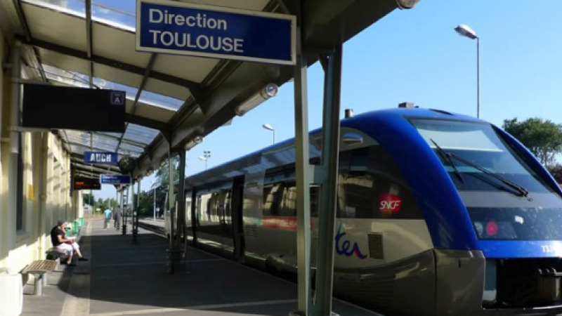 Ramdam à la gare d'Auch : l'arrestation d'un passager a été très mouvementée, ce dernier d'une trentaine d'années se retrouve à l'hôpital psychiatrique