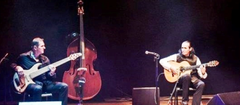 Le duo Serge Lopez et Nicolas Thevenin en concert à "Tous en scène" à Condom