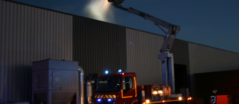 INCENDIE À LA SOCIÉTÉ ALIS AERO À SAINT-GERMÉ 