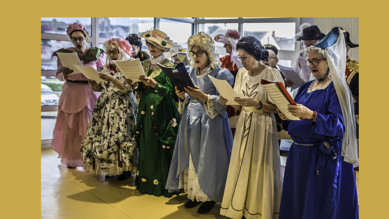 Nogaro – Mardi gras: la chorale à la maison de retraite
