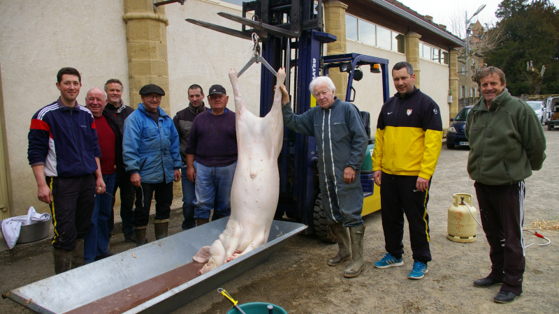 La tradition du "Pèle Porc" toujours tenace à Beaumarchès 