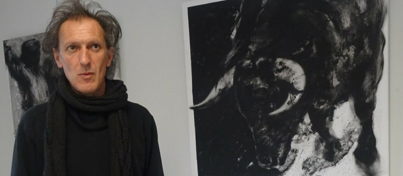 Seissan : Les peintures en noir et blanc de Christian Piot 