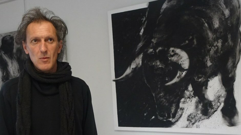 Seissan : Les peintures en noir et blanc de Christian Piot 