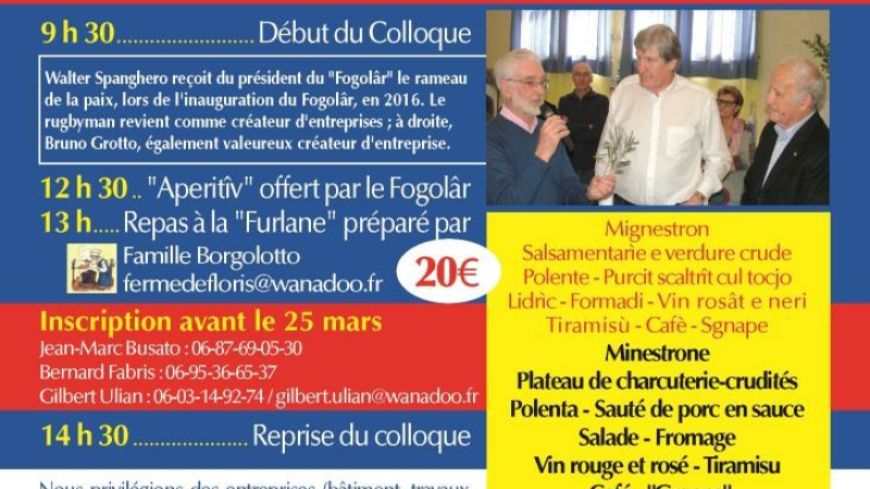 "DE  VALÎS A L'IMPRESE "  (De la valise à l'entreprise )  à  DURAN  