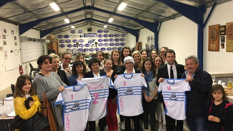 FLEURANCE :  Mme BIEMOURET soutient les Fleurs d’Olympe
