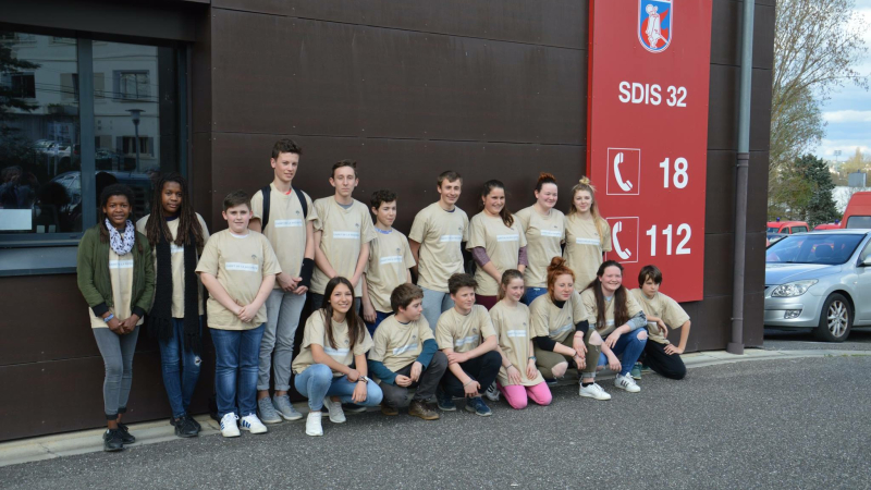 AUCH Les cadets de la sécurité civile en visite au SDIS