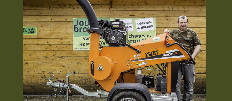 Nogaro – Journée de broyage des déchets verts